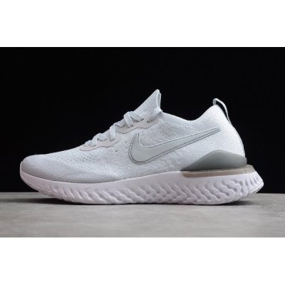 Nike Erkek Epic React Flyknit 2 Pure Platini / Gri Koşu Ayakkabısı Türkiye - I7Q1AC7S